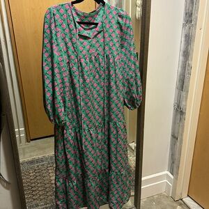 Pink and green size small dress